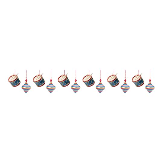 Toy Drum & Top Spinner Ornament Set By Melrose | Michaels®